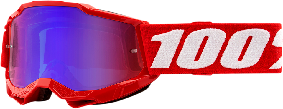 Youth Accuri 2 Goggles - Red - Red/Blue Mirror - Lutzka's Garage