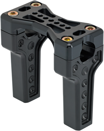 Risers - Straight - Bridge - Black - Lutzka's Garage