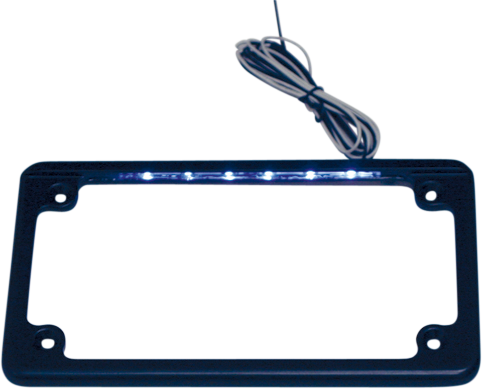 LED License Plate Frame - Black - Lutzka's Garage