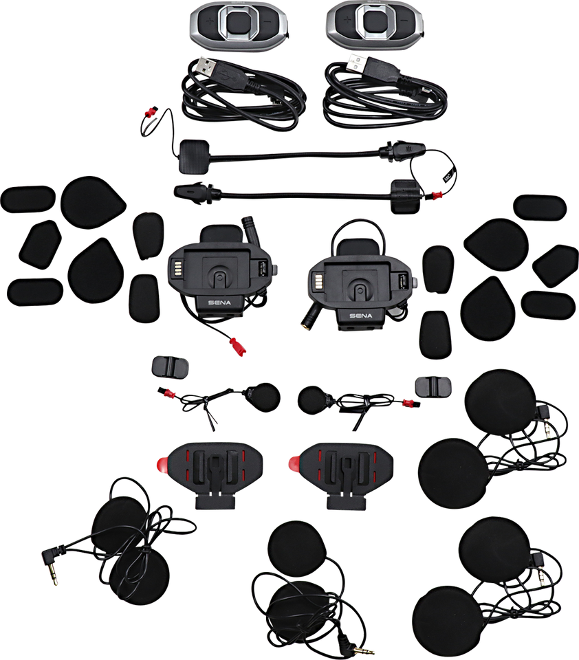 SF4 Bluetooth Headset - 4-Way - Dual Speakers - Dual Pack