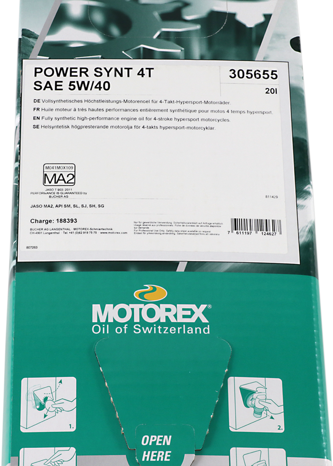 Power Synt 4T Engine Oil - 5W-40 - 20 L Dispenser Box