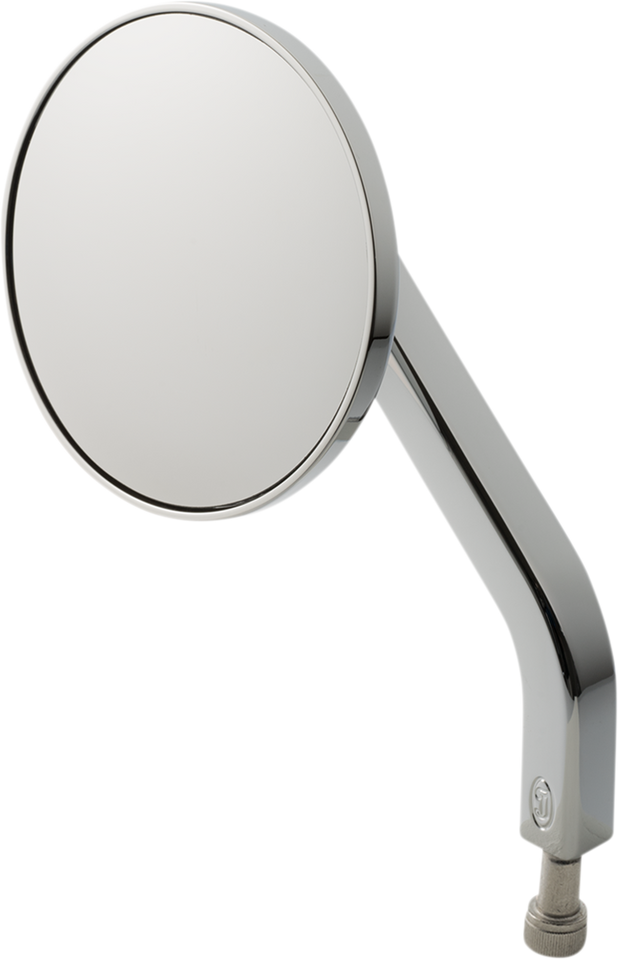 No. 7 Solid 3-1/4" Round Mirror - Chrome - Left - Lutzka's Garage