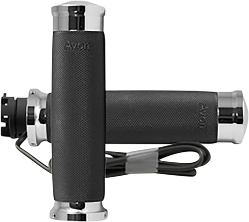 Grips - Heated - Custom Contour - Indian - Chrome - Lutzka's Garage