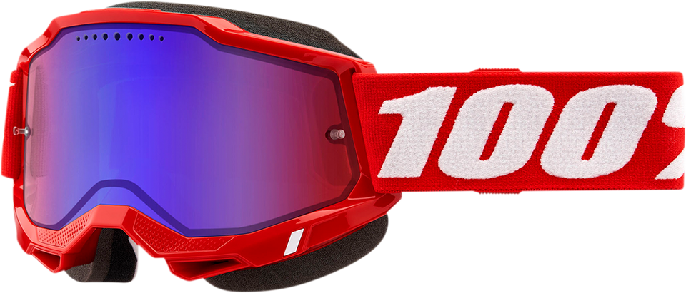 Accuri 2 Snow Goggles - Red - Red/Blue Mirror - Lutzka's Garage