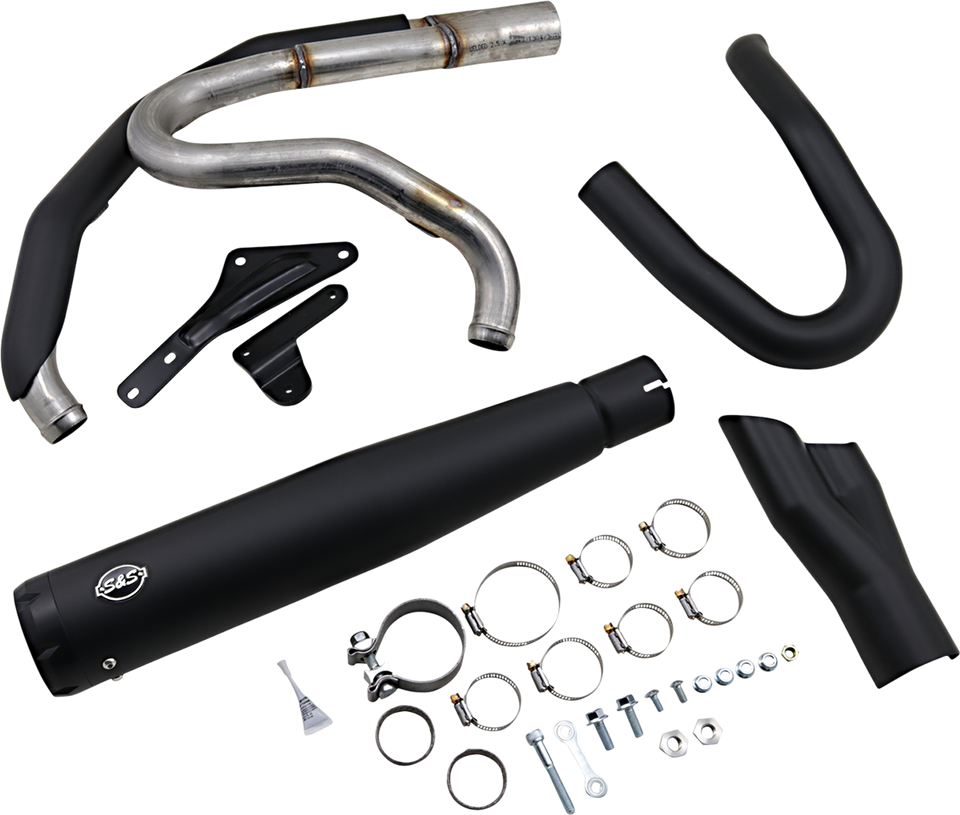 2:1 Exhaust for M8 Softail - Black - Lutzka's Garage