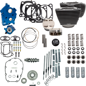 129" Power Package Engine Performance Kit - Gear Drive - Oil Cooled - Highlighted Fins - M8