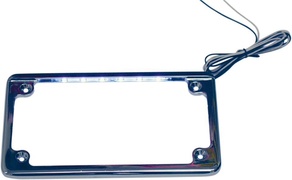 LED License Plate Frame - Chrome - Lutzka's Garage