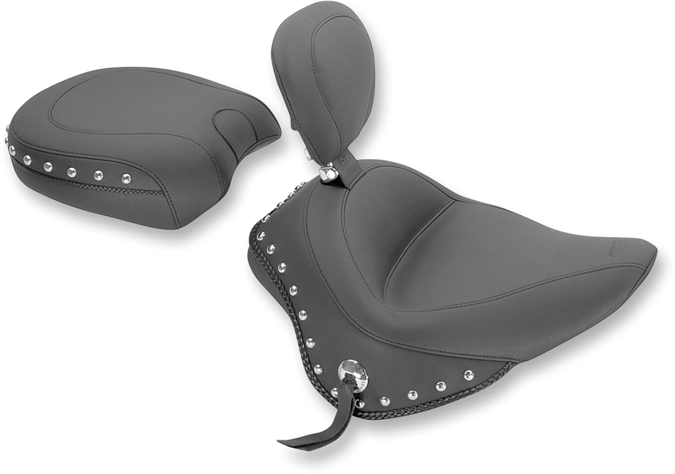 Studded Touring Solo Seat - Drivers Backrest
