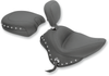 Studded Touring Solo Seat - Drivers Backrest