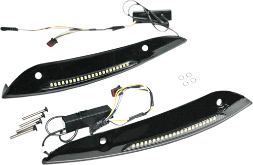 Windshield Trim - Sequential Turn Signal - Black - Lutzka's Garage