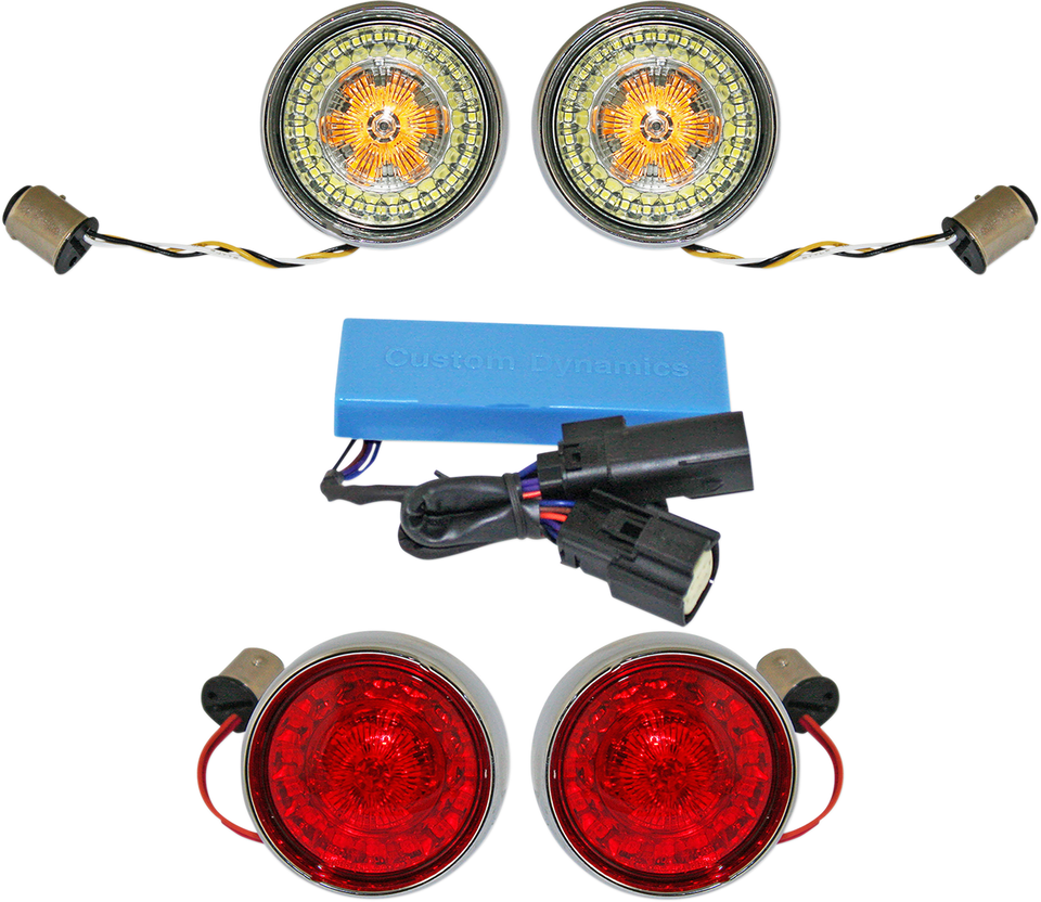 Full Bullet Turn Signal Conversion Kit  - Chrome - Lutzka's Garage