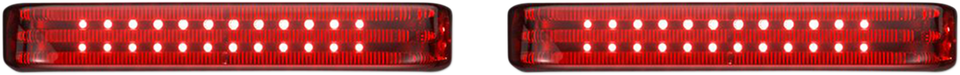 Saddlebag Lights - SS8 - Chrome/Red - Lutzka's Garage