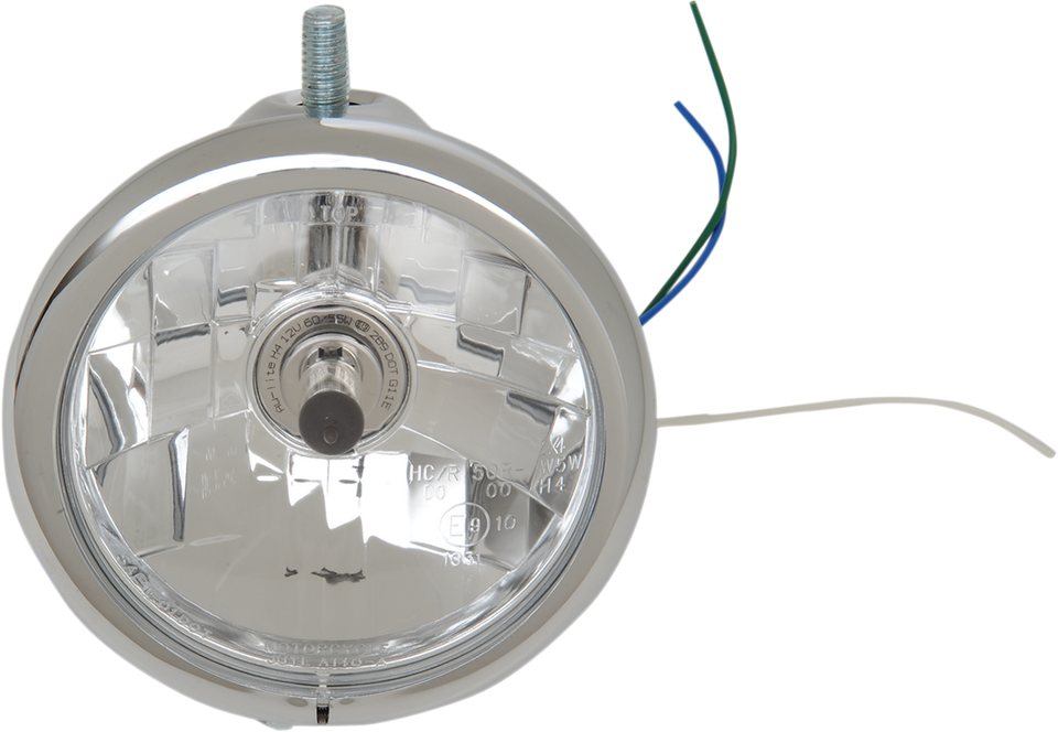 Top Mount Headlight - 5-3/4" - Chrome - Lutzka's Garage