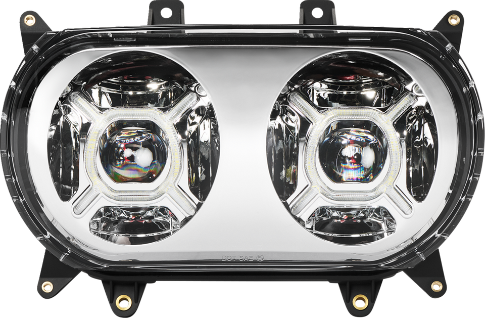 LED Headlight - Chrome - Road Glide - Lutzka's Garage