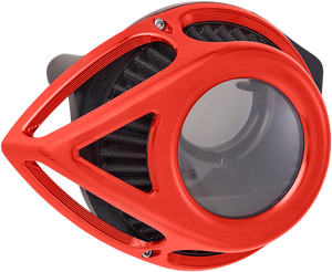 Clear Tear Air Cleaner - Red - Twin Cam - Lutzka's Garage