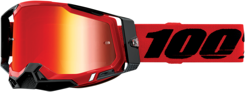 Racecraft 2 Goggles - Red - Red Mirror - Lutzka's Garage