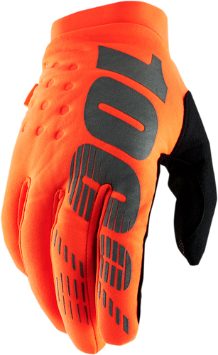Brisker Gloves - Fluo Orange/Black - Small - Lutzka's Garage