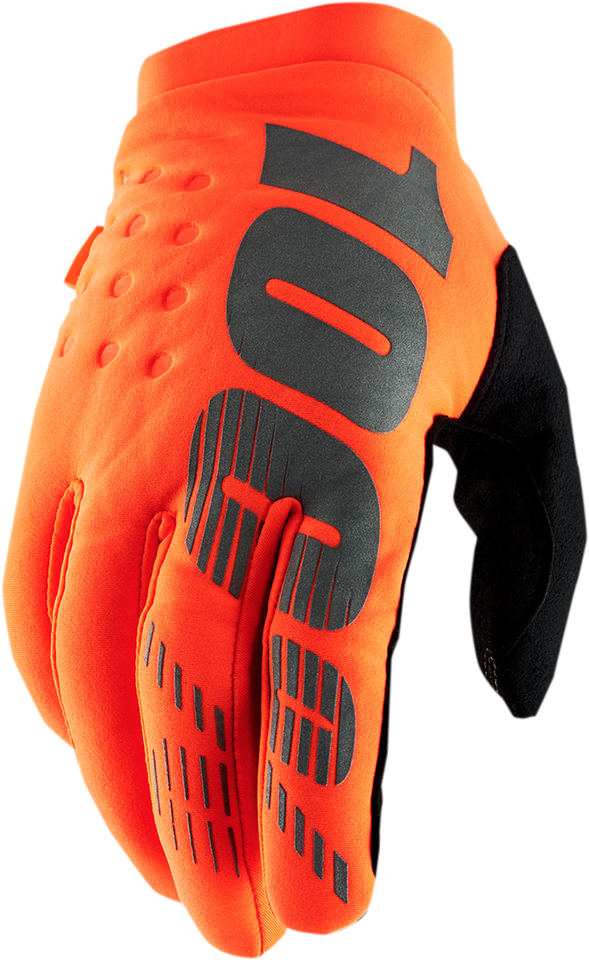 Brisker Gloves - Fluo Orange/Black - Small - Lutzka's Garage