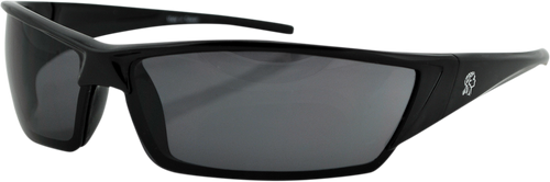 Utah Sunglasses - Shiny Black - Smoke - Lutzka's Garage