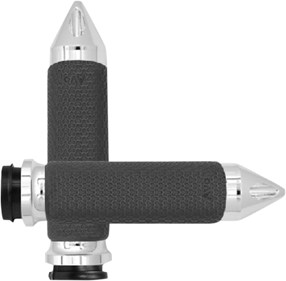 Grips - Memory Foam - Medium - Spike - TBW - Chrome - Lutzka's Garage