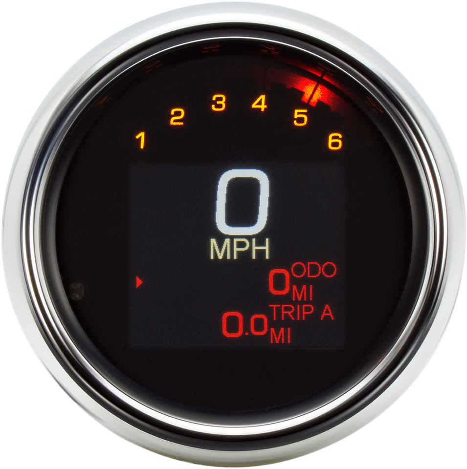 Tank Speedometer - Chrome Bezel - 3-3/8"