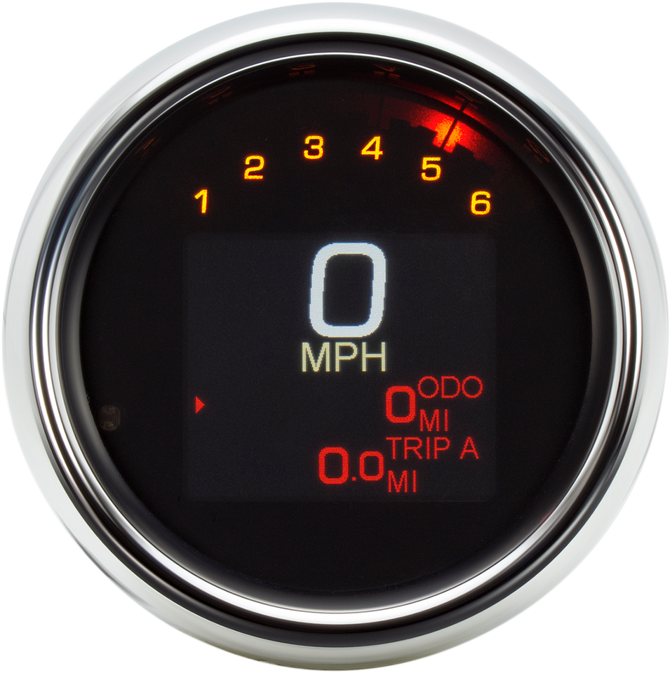 Tank Speedometer - Chrome Bezel - 4.5"