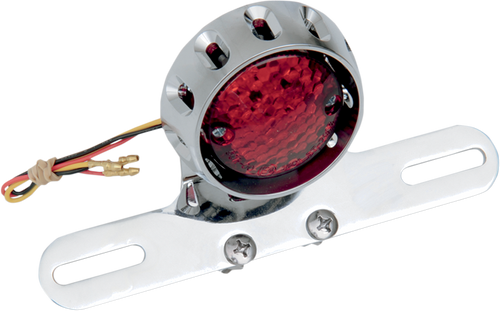 Taillight/License Plate Mount - Chrome - Lutzka's Garage