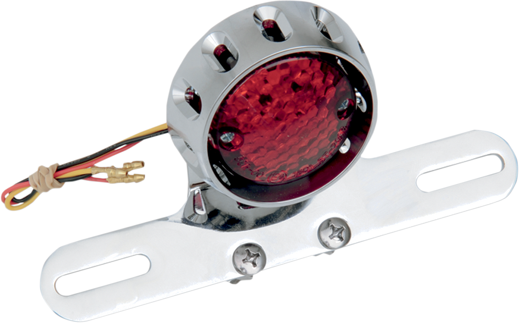 Taillight/License Plate Mount - Chrome - Lutzka's Garage