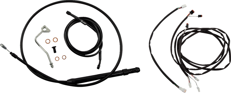 Control Kit - Gorilla Ape Hanger - 14" - Black - Lutzka's Garage