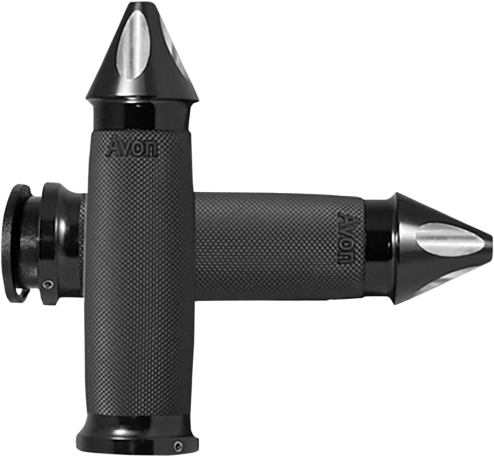 Grips - Custom Contour - Spike - Indian - Black - Lutzka's Garage