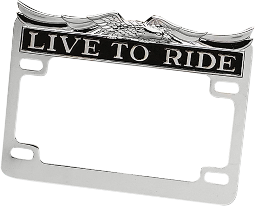 Chrome Live Ride License Frame