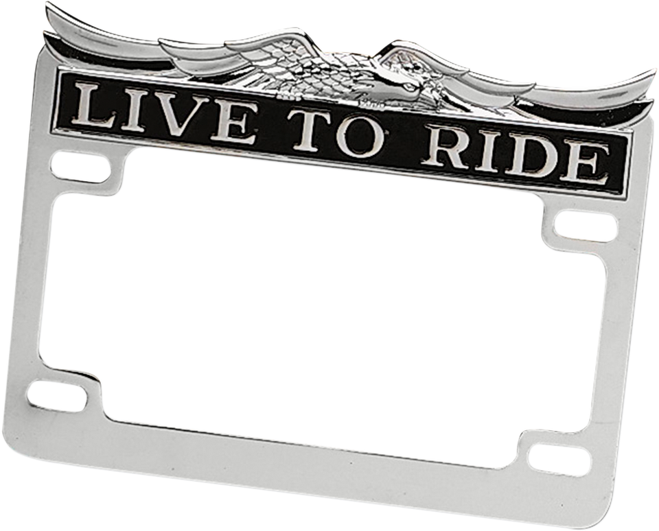 Chrome Live Ride License Frame