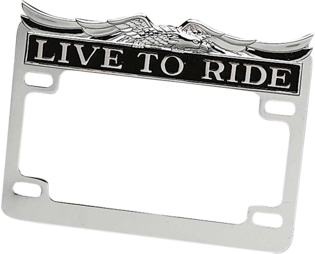 Chrome Live Ride License Frame