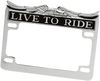Chrome Live Ride License Frame