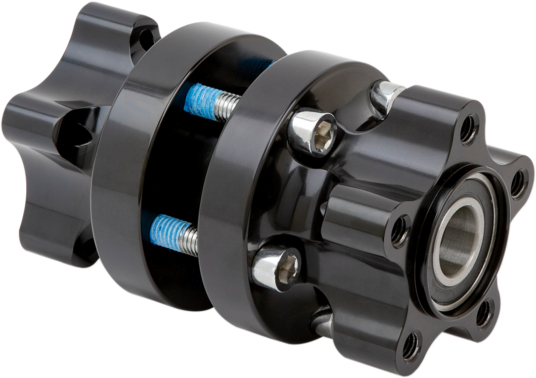 Hub - Single Disc - Rear - Black - 08-17 FXD - Lutzka's Garage