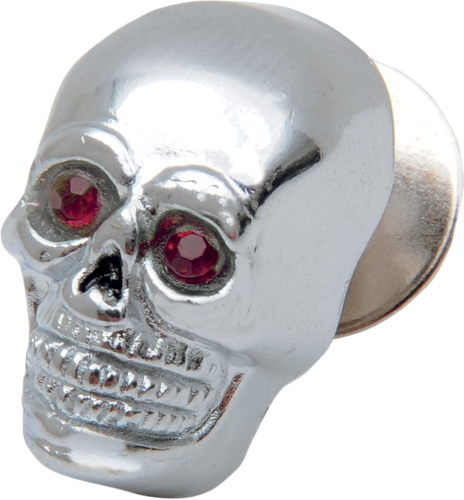 Small Chrome Skull with/Red Eye