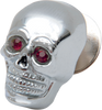 Small Chrome Skull with/Red Eye