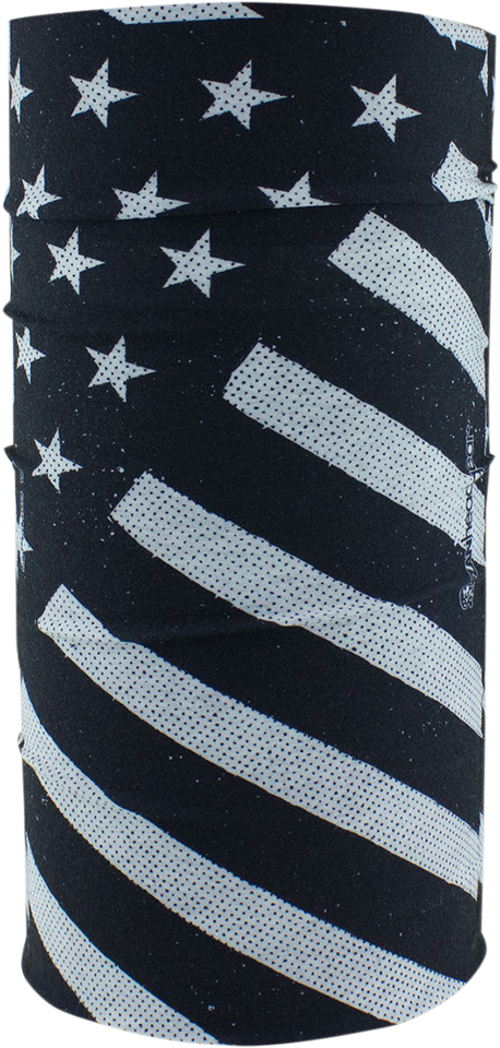 Lined Motley Tube - B & W Flag