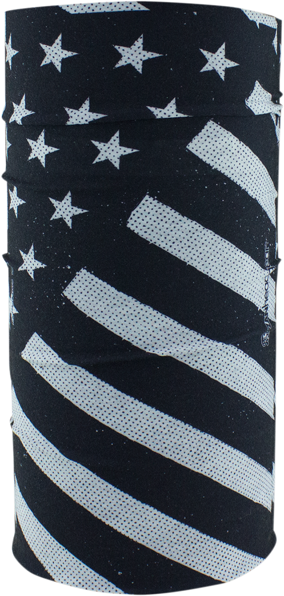Lined Motley Tube - B & W Flag
