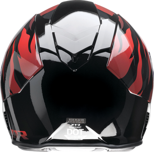 Warrant Helmet - Panthera - Black/Red - XS - Lutzka's Garage