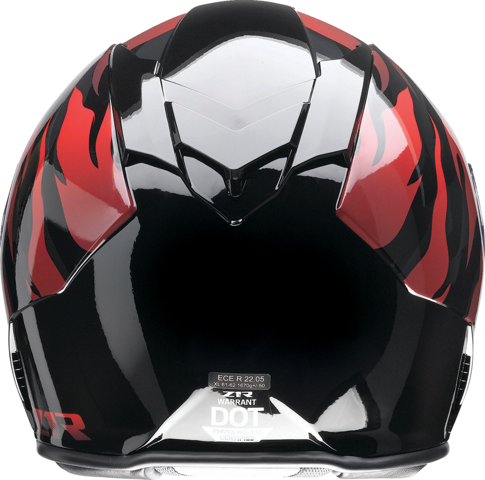 Warrant Helmet - Panthera - Black/Red - XS - Lutzka's Garage