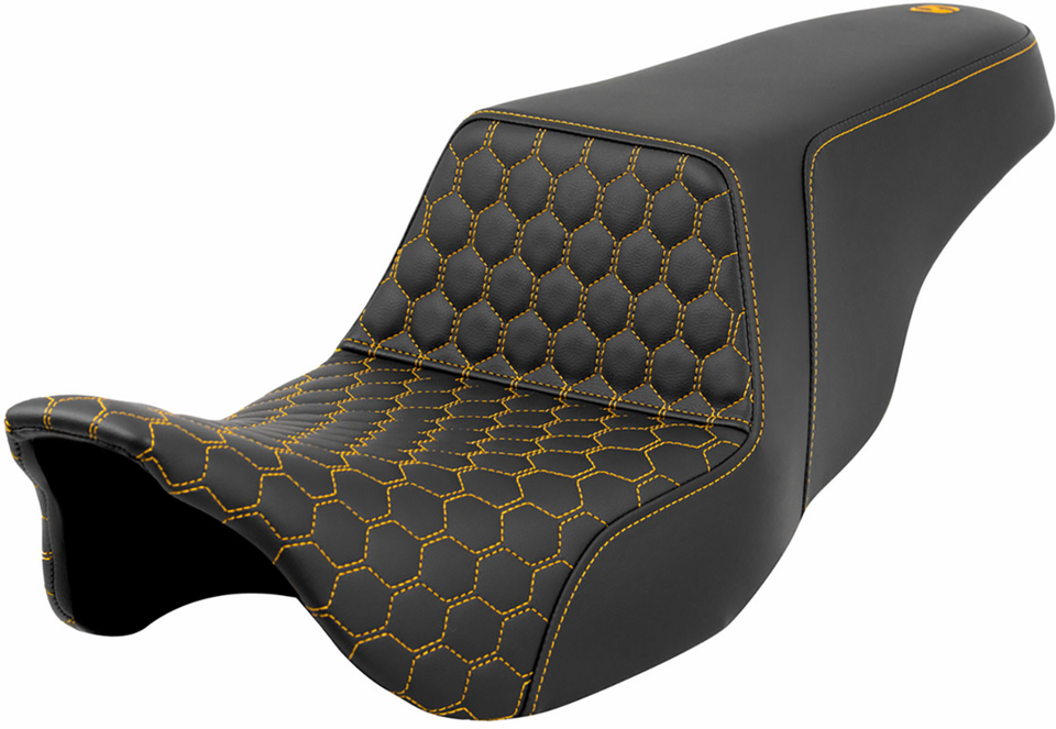 Step-Up Seat - Honeycomb - Gold Stitching - FL 08-23