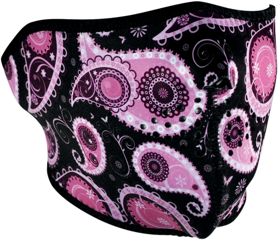 Half Mask - Purple Paisely - Lutzka's Garage