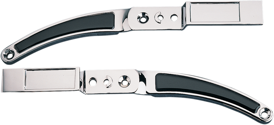 Rear Fender Strut - Stock-Style - Chrome/Black - Lutzka's Garage