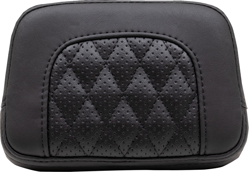 Squareback Sissy Bar Pad - Black - Diamond Stitch - Chief 22-23 - Lutzka's Garage