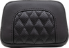 Squareback Sissy Bar Pad - Black - Diamond Stitch - Chief 22-23 - Lutzka's Garage