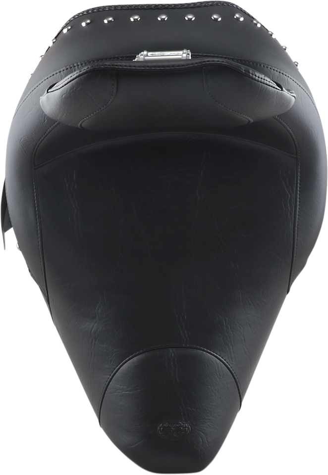 Solo Seat - Wide - Studded - Drivers Backrest - Indian