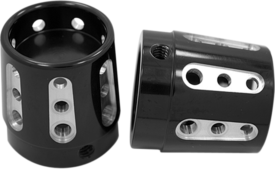 Front Axle Nut Cover - Black - Gatlin - 1" - Lutzka's Garage