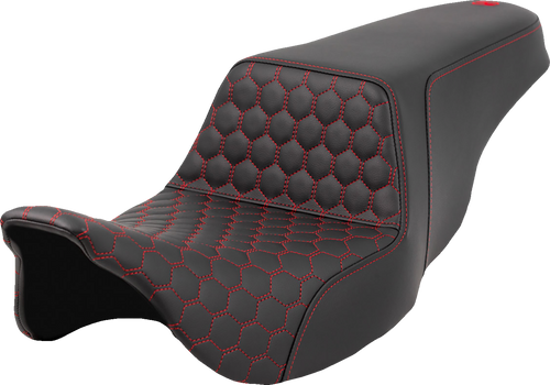 Step-Up Seat - Honeycomb - Red Stitching - FL 08-23