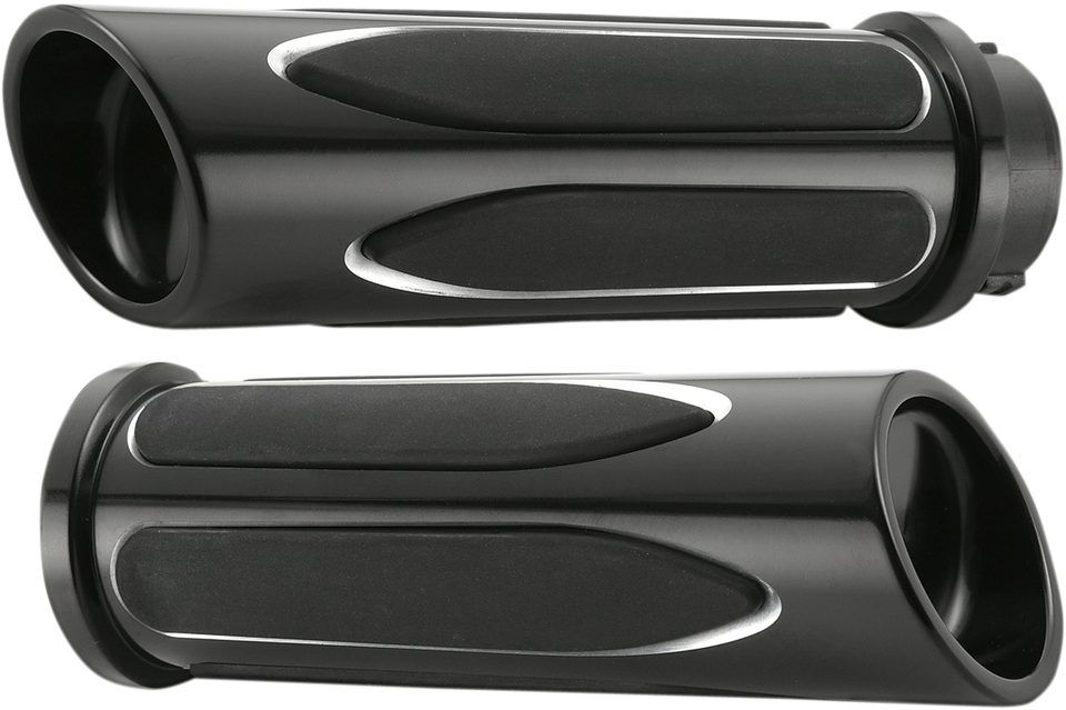 Grips - Comfort - Deep Cut - Cable - Black - Lutzka's Garage